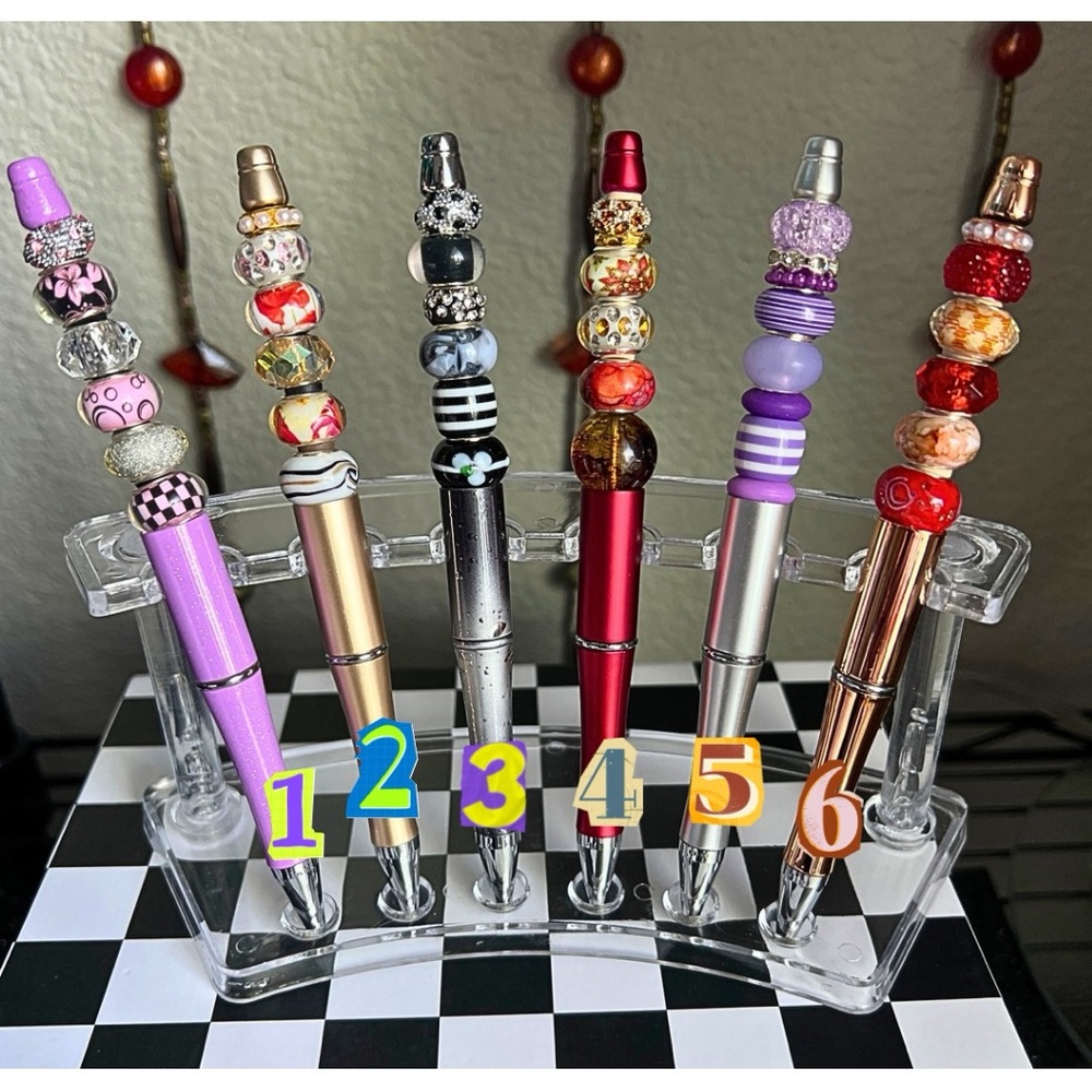 Colorful Beaded Pens